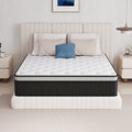 Oasskyo Hybrid Pocket Coil Mattress, Medium‑Soft Memory Foam Mattress for Pressure Relief, Motion Isolation, Bed‑in‑a‑Box