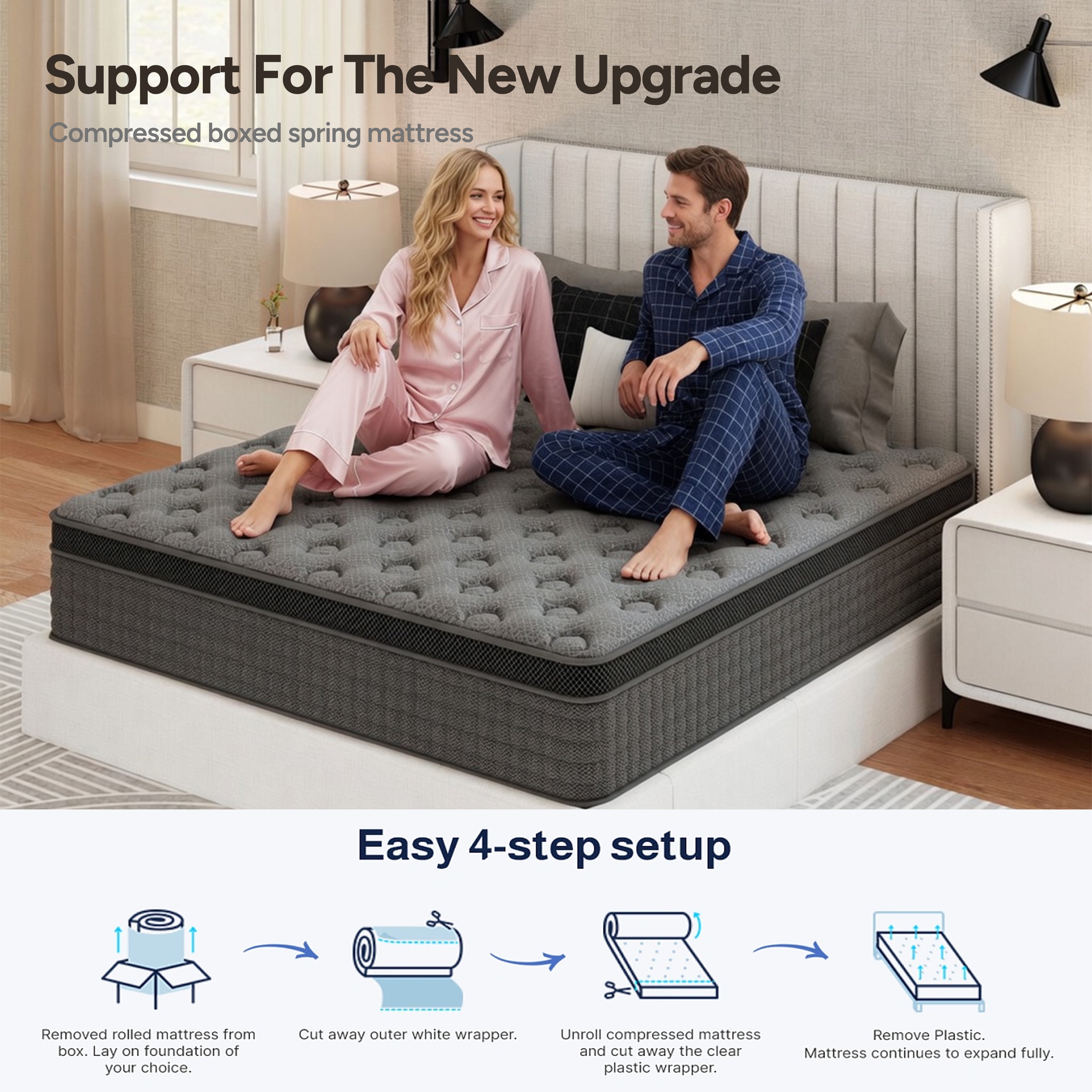 Oasskyo 12 Inch Cooling Gel Memory Foam Mattress Twin Size, Medium Firm Support, Breathable Cover, Pressure Relieving, CertiPUR-US Certified, Bed in a Box for Home Bedroom